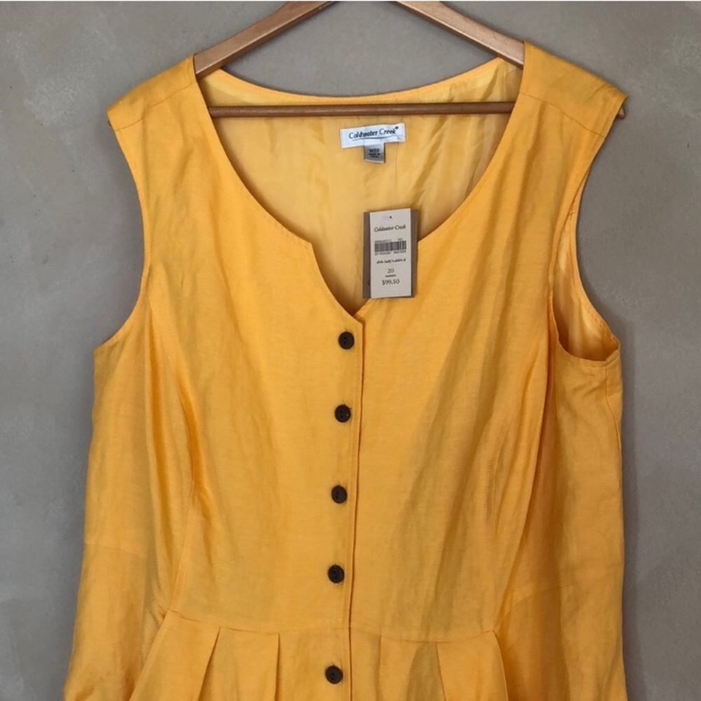 NWT Coldwater Creek sleeveless shirt dress